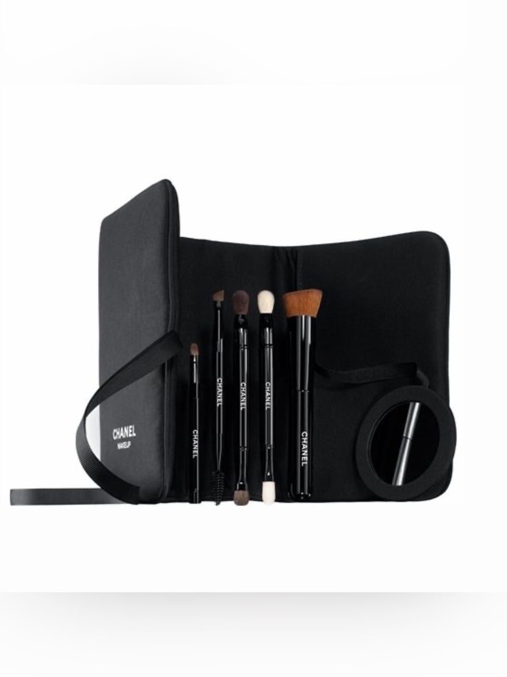 New Limited Edition Chanel Travel Essentials Makeup Brushes and Chanel Mirror